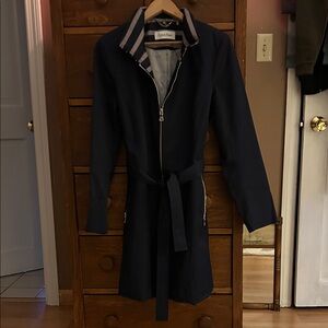 Calvin Klein Women's Dark Blue Trench Coat
